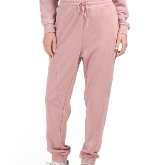 7 for All Mankind Womens French Terry Seamed Joggers Medium - Picture 1 of 11